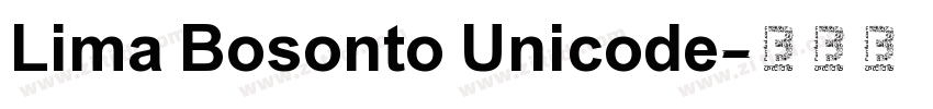 Lima Bosonto Unicode字体转换